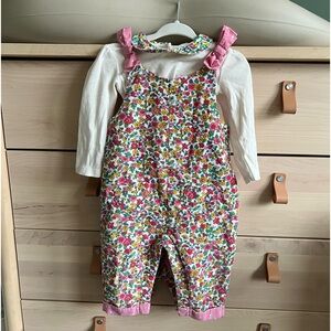 Baby Boden Floral Dungaree Bundle - 6-9M EUC